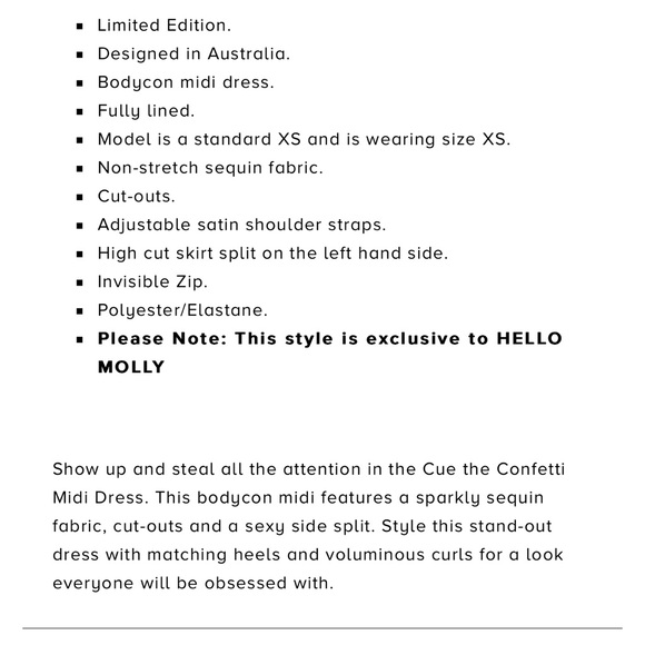 💕 **Confetti Midi Sequin Dress** by Hello Molly - Picture 7 of 7